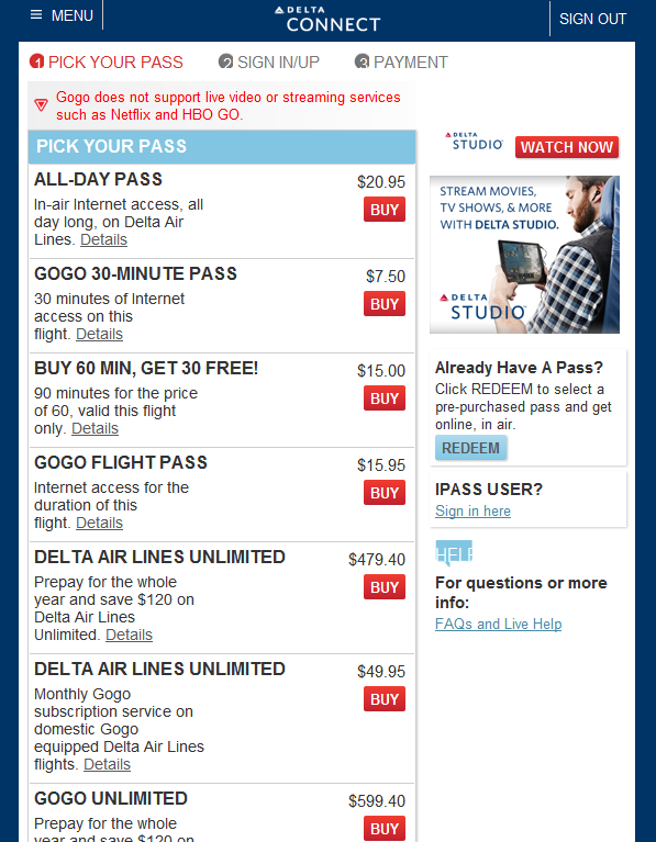 Discounts on GoGo Delta Wifi – #TravelTip – Buy before you fly for savings!