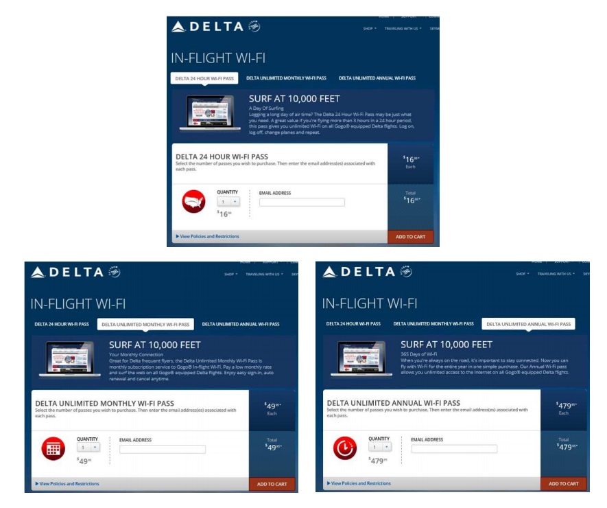 Discounts on GoGo Delta Wifi – #TravelTip – Buy before you fly for savings!