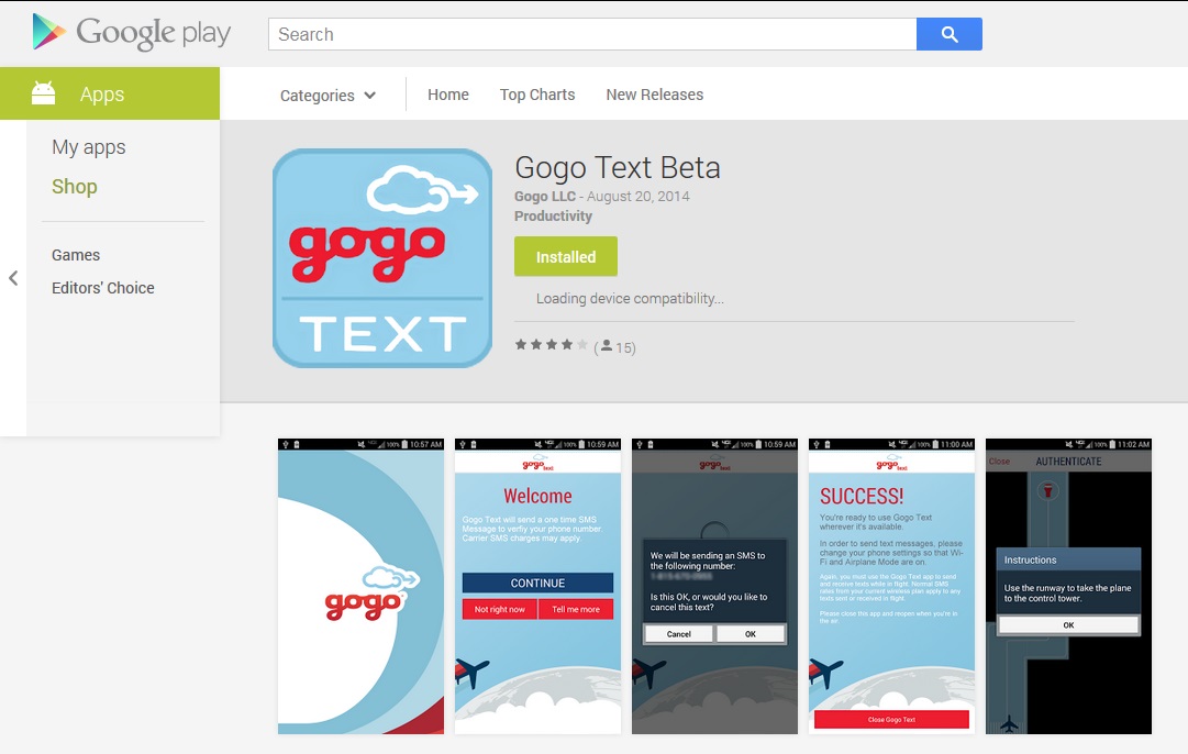 GoGo TEXT Beta works perfect with Delta & my Sprint phone!