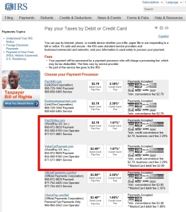 pay your tax with your credit card