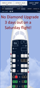 no upgrade 3 days out