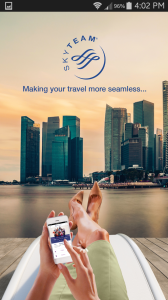 skyteam app startup page