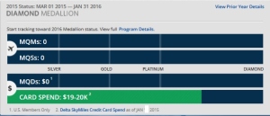all cc spend amex working delta exempt status
