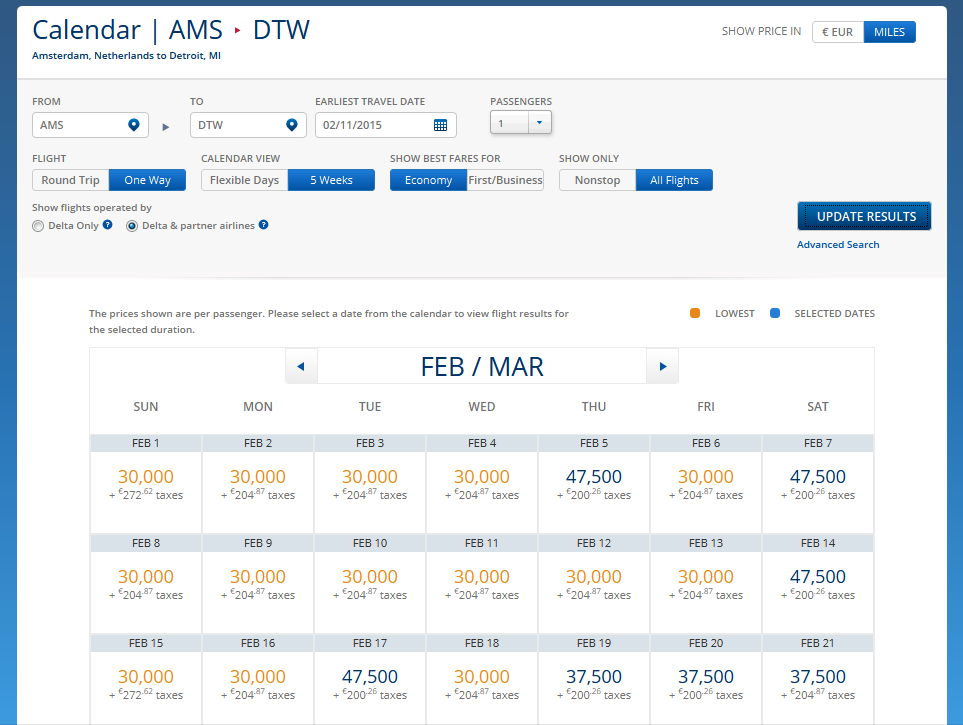 Welcome to Skymiles2015 – how are one-way awards working & the new site?