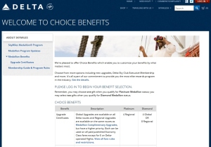 delta gloval and regional upgrade certficates