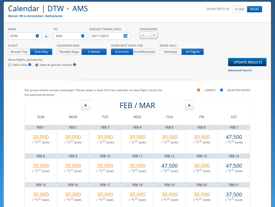 Welcome to Skymiles2015 – how are one-way awards working & the new site?