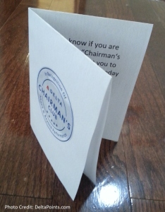 printed copy of FA thank you card