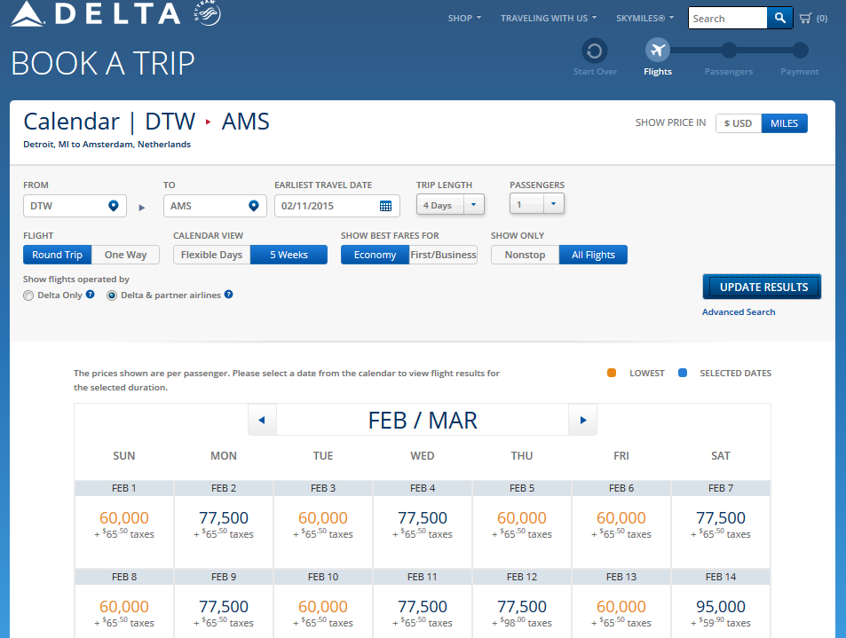Welcome to Skymiles2015 – how are one-way awards working & the new site?