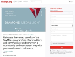 change-org petition about skymiles2015