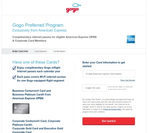 gogo 10 pack for amex biz holders link