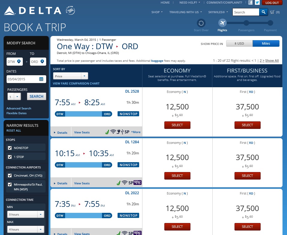 Delta award calendar charging MORE FOR MEDALLIONS on awards than non-medallions! #KeepDescending!