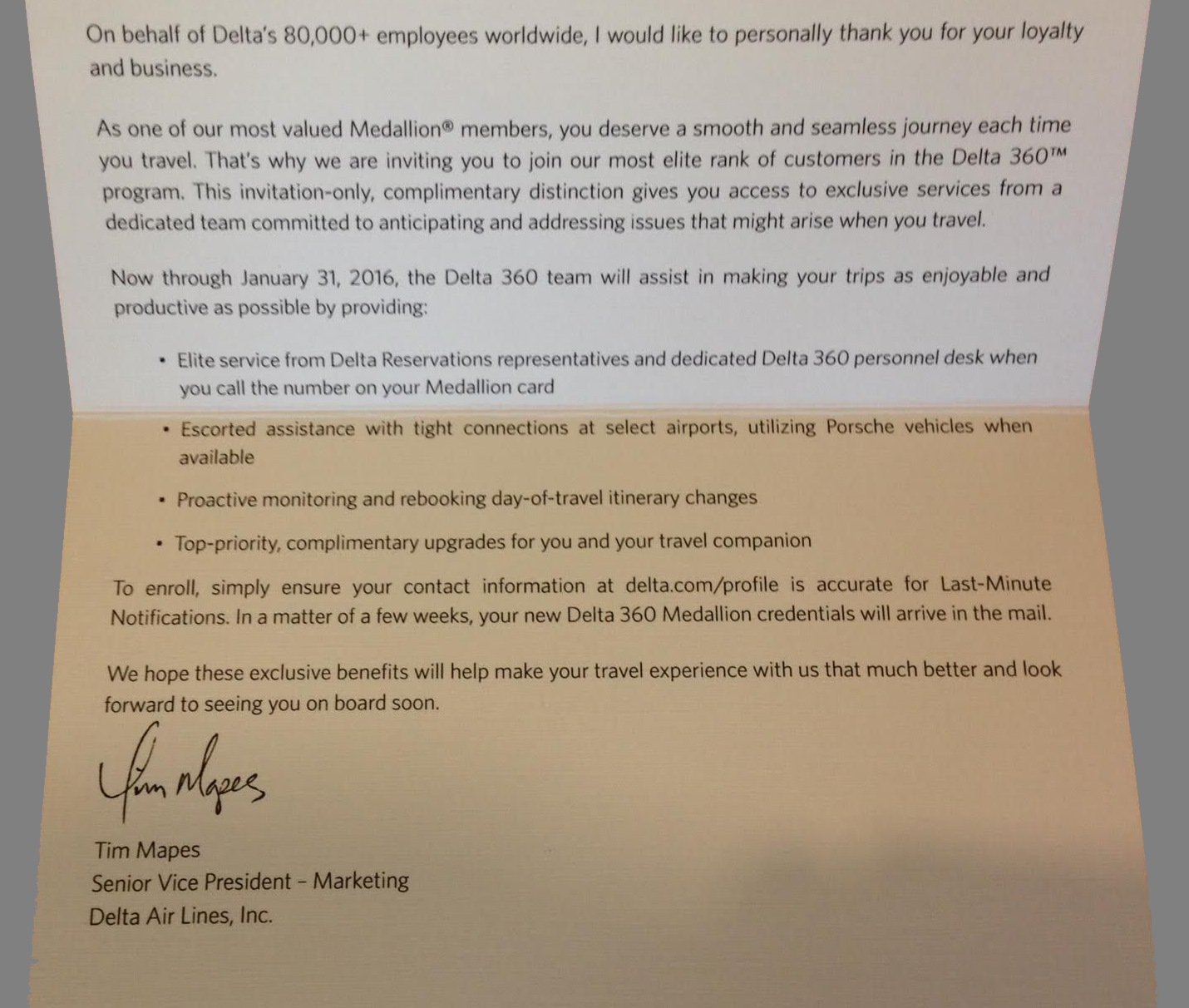 Delta “secret” UBER elite Delta360 Medallion® class is inviting new members