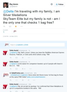 bad info from delta assist