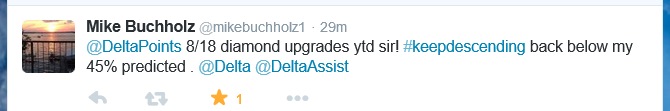 Just how bad are Delta Medallion® upgrades in 2015? Share your results in a new poll!