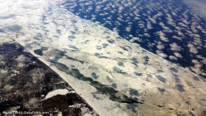 ice near shore lake MI
