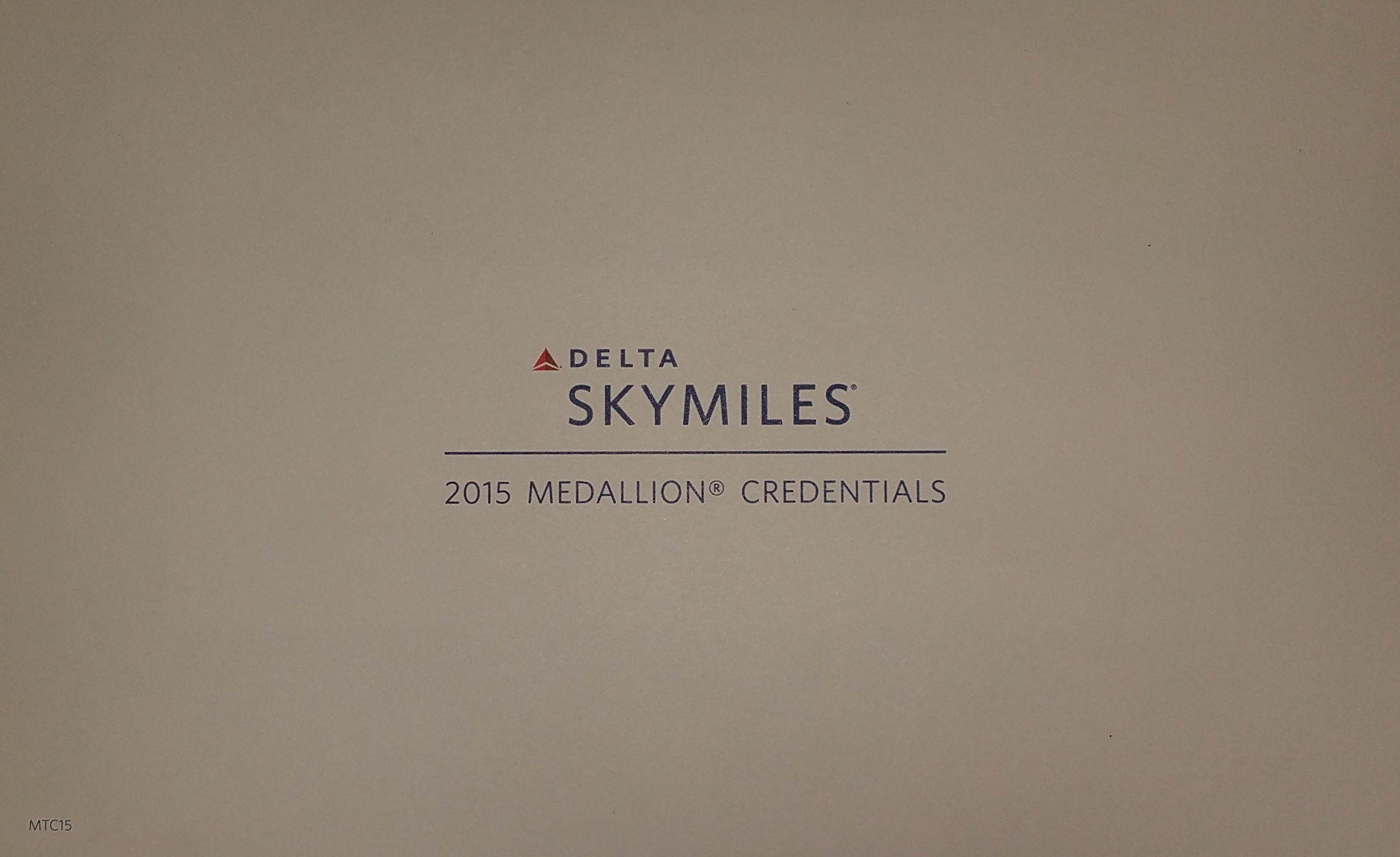 2015 Delta Diamond Medallion® credentials – At long last, Delta sent me mine. Have you got yours? #BragTag
