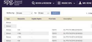 crossover rewards for pay with miles ticket in 1st class