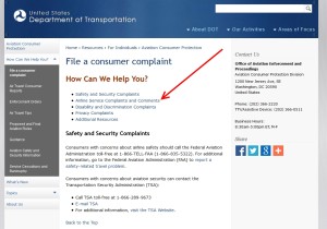 should we complain to the dot about delta broken award page