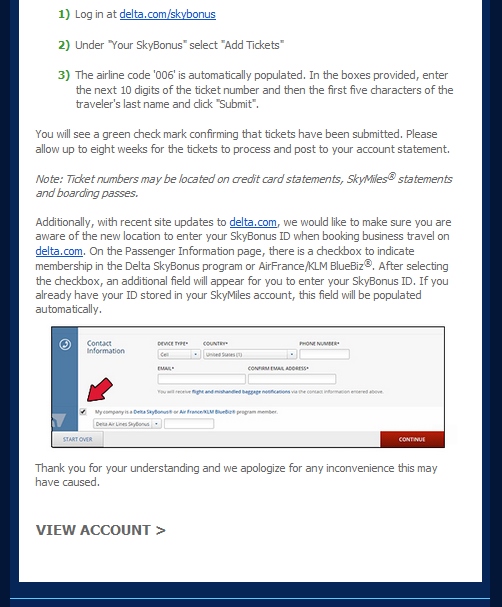 Major missing Skybonus points – Check your accounts (& mistake emails too)!