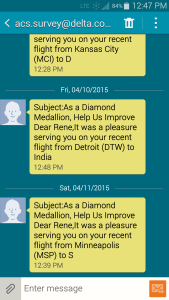 survey from delta not working only to my phone delta points blog