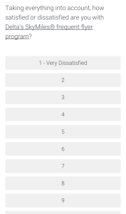 Delta Air Line Survey about SkyMiles May 2015 (4)