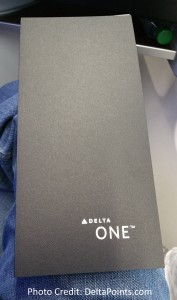 DeltaONE 757 menu Delta Points blog