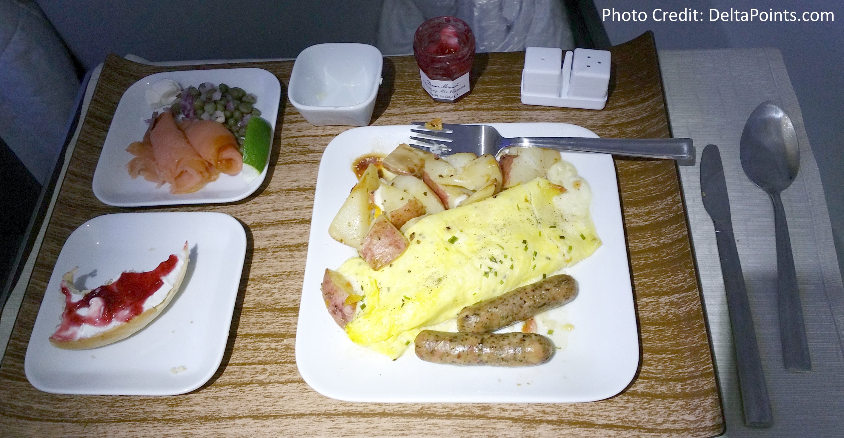 Delta Air Lines DeltaONE 757 seats and service SFO to NYC (and back) review