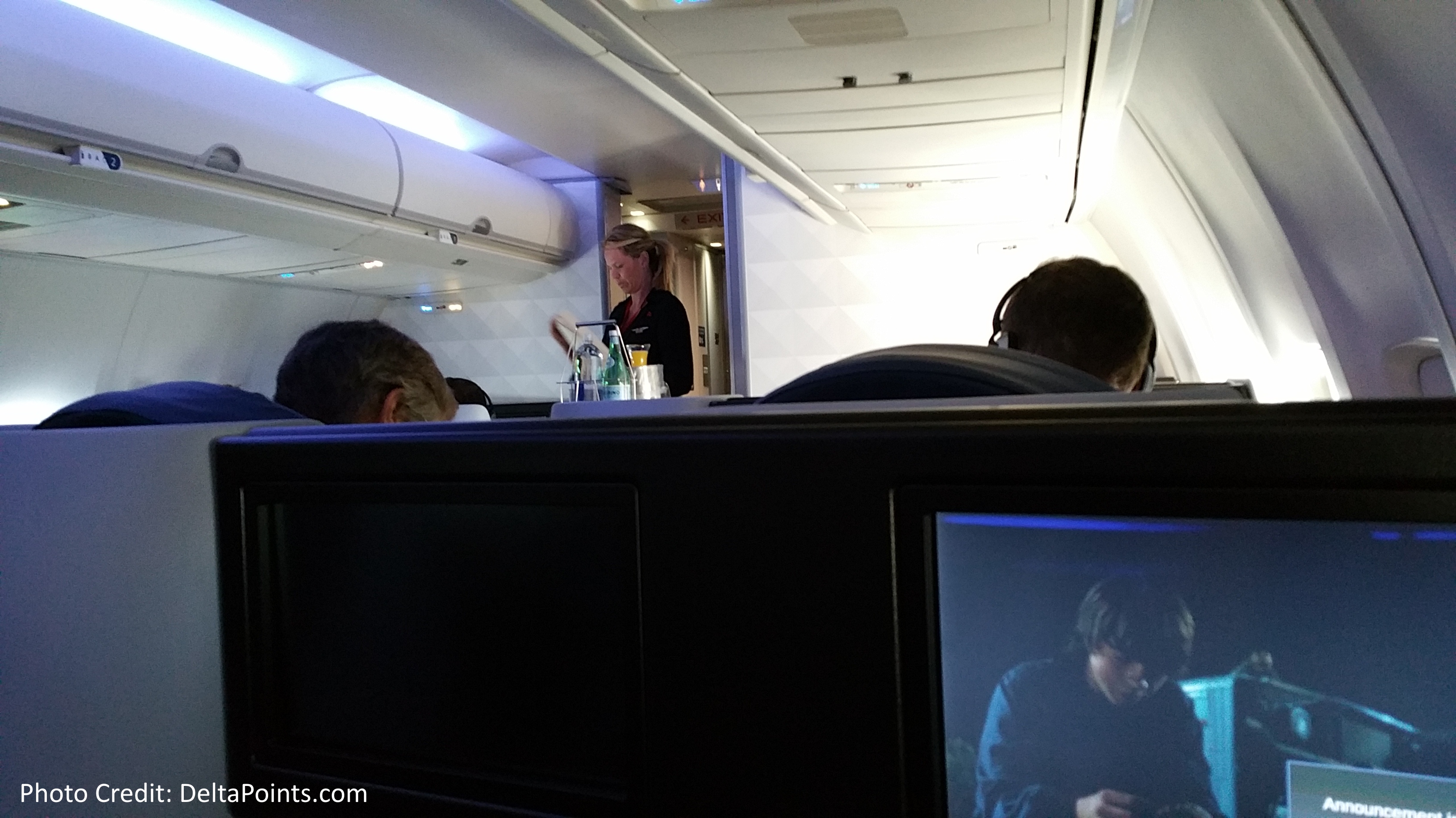 Delta Air Lines DeltaONE 757 seats and service SFO to NYC (and back) review