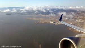 climbing out of SFO DeltaONE 757 Delta Points blog