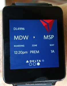 fly delta app on LG G watch android wear delta points review (10)