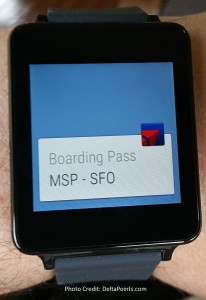 fly delta app on LG G watch android wear delta points review (7)