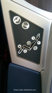 seat controls DeltaONE 757 Delta Points blog
