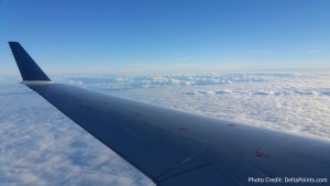 wing view of a crj200 from last row window seat delta points blog