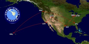GREAT-CIRCLE-MAPPER - a HNL run