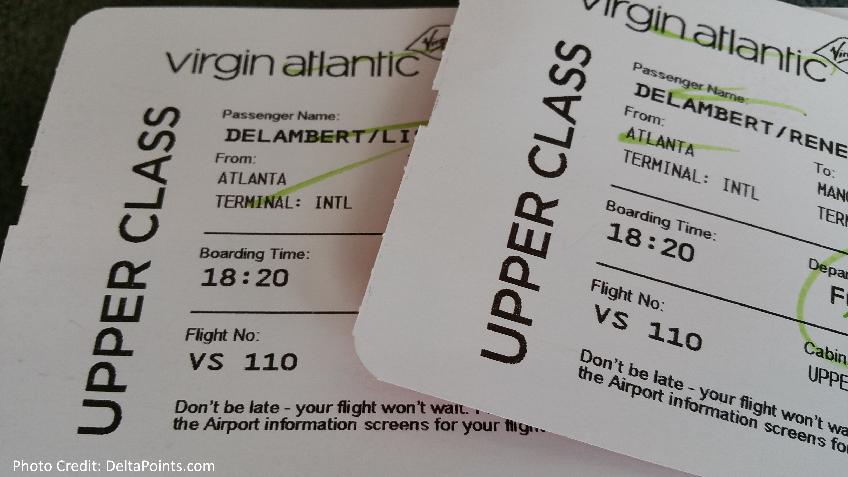 virgin atlantic travel documents