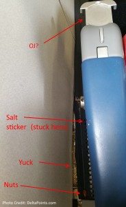 dirty delta air lines seat 2