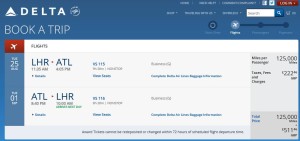 lhr to atl rt biz award fees