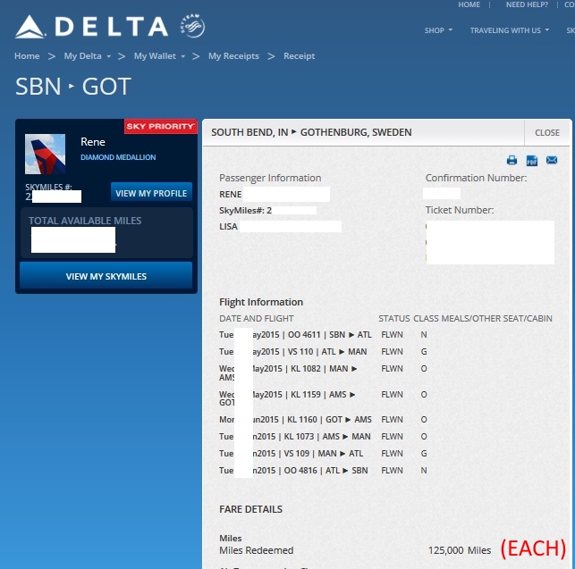 Finding Level 1 Delta business class awards to Europe (Sweden) – Part 1