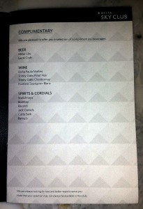 the BAR at Delta SkyClub Delta Points blog review (3)