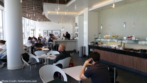 Centurion Club Miami dining area right of entrance delta points blog