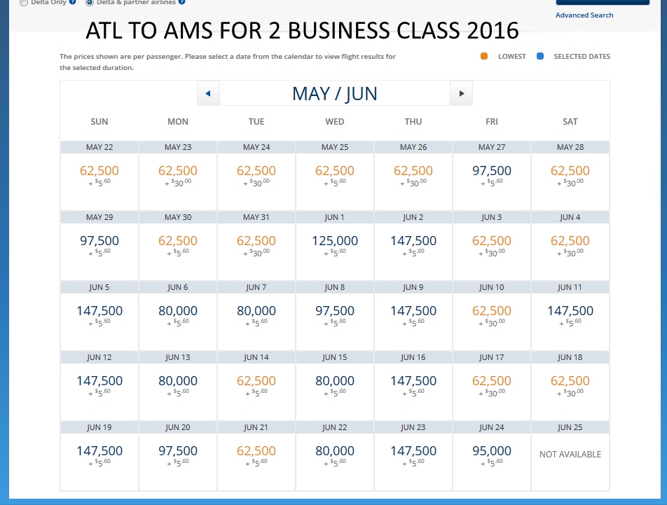 STOP THE PRESSES – some Delta “LEVEL 1” business class award space JUNE 2016 to Europe? Yep! But should you book these tickets?