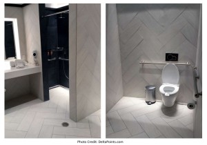 centurion club shower miami mia delta points blog 2