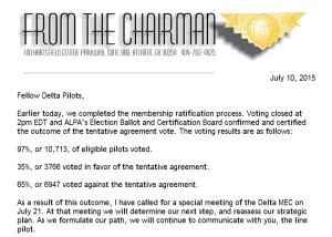 delta pilots reject contact