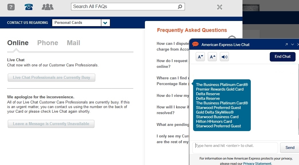 Is there a simple way to check if you have ever had an AMEX personal card before?