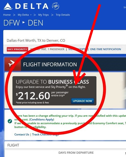 DISTURBING Delta FCM trend with 1st class up-sells. Medallion®s upgrades will suffer more than ever!