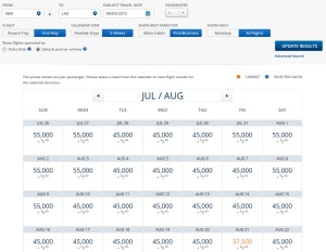 sbn to lax biz space aug