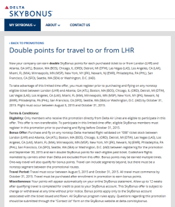 2x skybonus to lhr