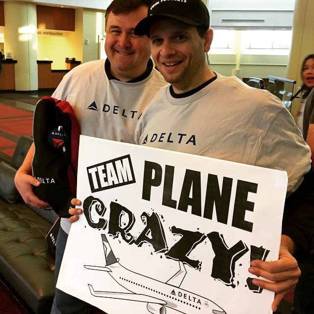 I went totally “Plane Crazy” at the Delta Charity Jet Pull – by Noah Mark
