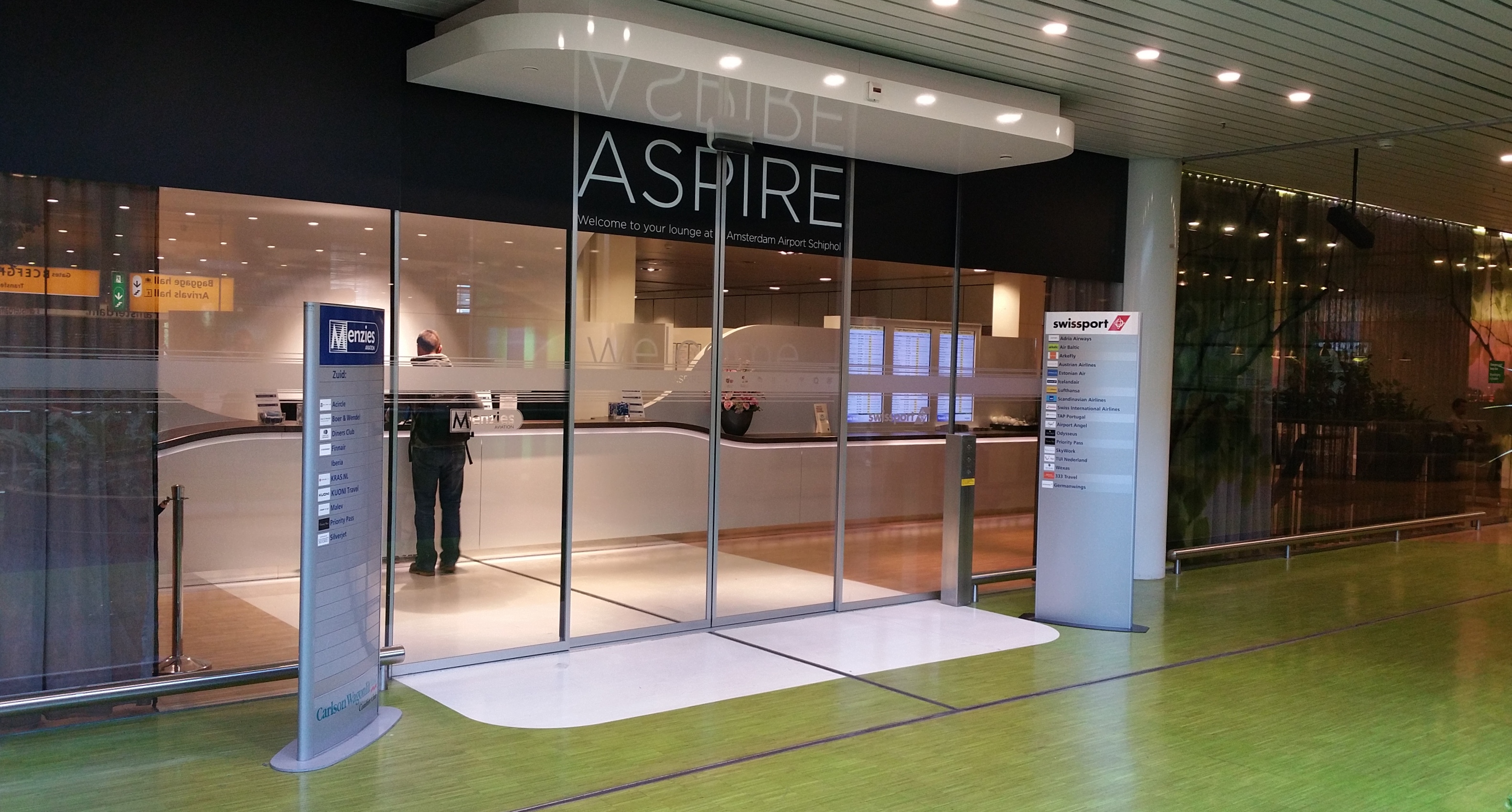 ASPIRE lounge #26 Amsterdam AMS Priority Pass lounge review