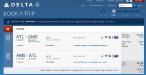 atl to ams bookable 42k rt skymiles